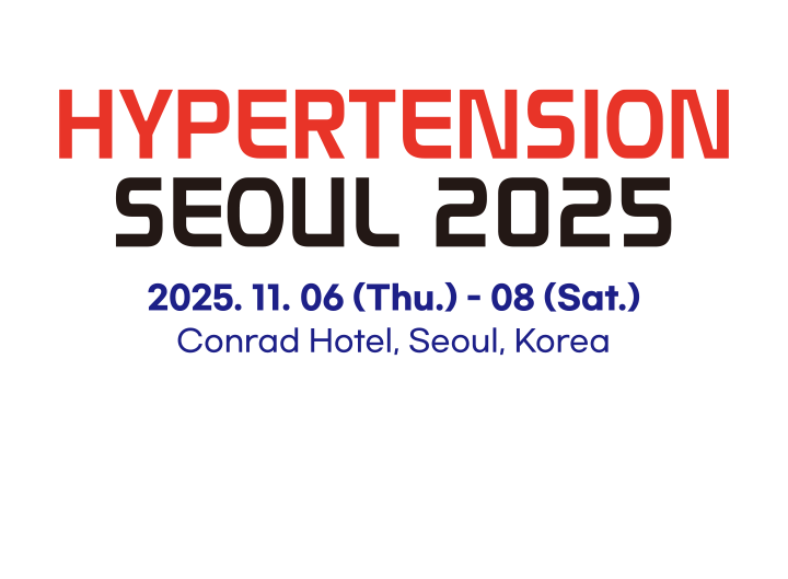 Hypertension Seoul 2024 / 30Years Together, 100 Years Partner, the Korean Society of Hypertension / 2024.11.08(Fri) - 09(Sat) / Conrad Hotel,Seoul, Korea